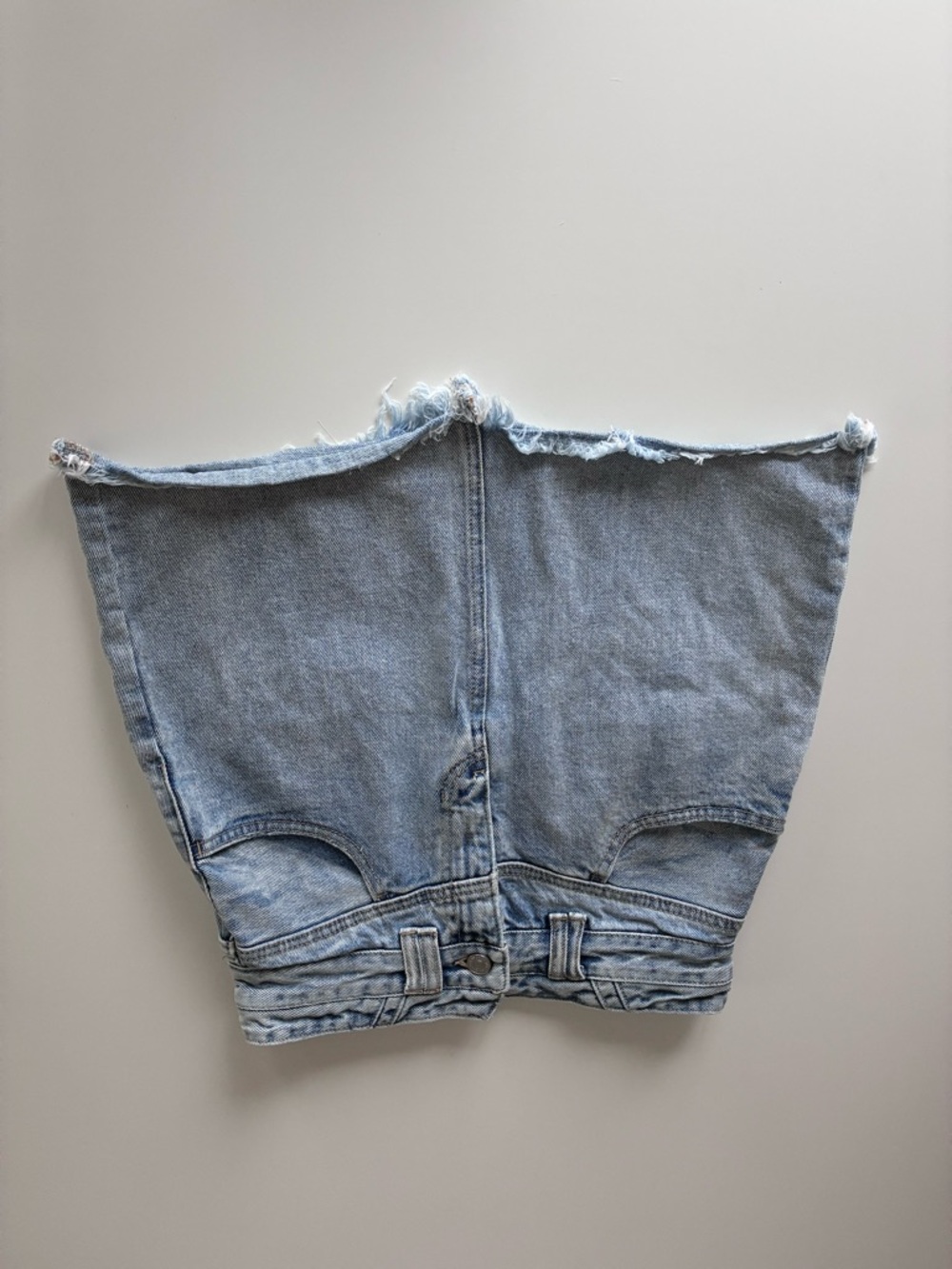 KanCan Hallie High-Rise Light Blue Fade Denim Mini Skirt | S - Picture 13 of 13